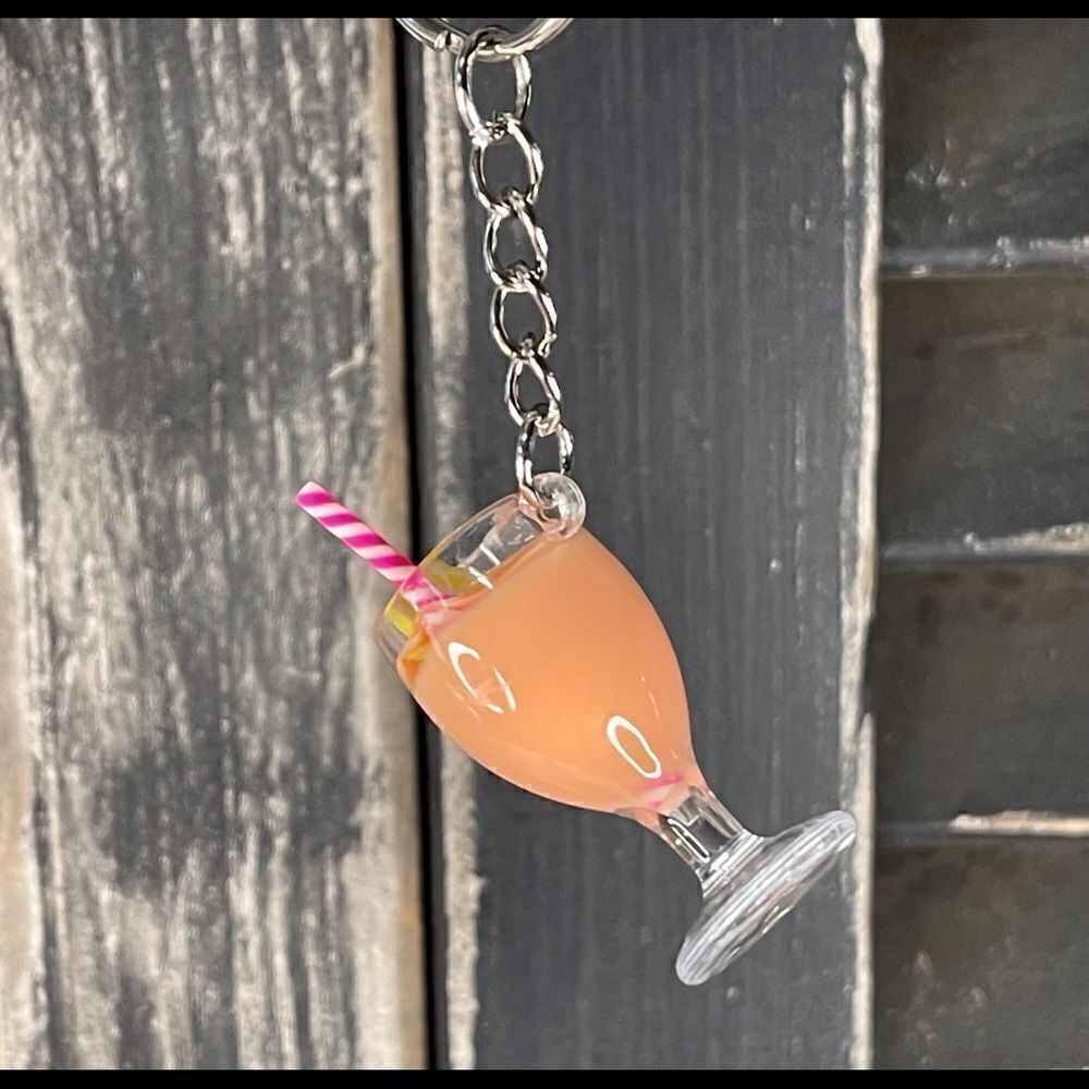 Orange Lemon Smoothie Goblet Keychain